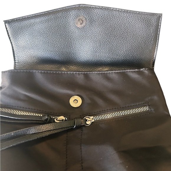Botkier New York Trigger Mini Nylon Backpack Black Leather Trim NWT travel work